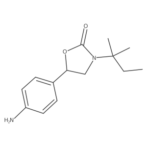 5-(4-Aminophenyl)-3-(2-methylbutan-2-yl)-1,3-oxazolidin-2-one Structure