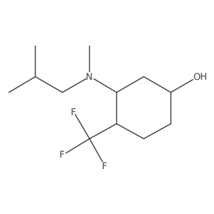3-[Methyl(2-methylpropyl)amino]-4-(trifluoromethyl)cyclohexan-1-ol Structure