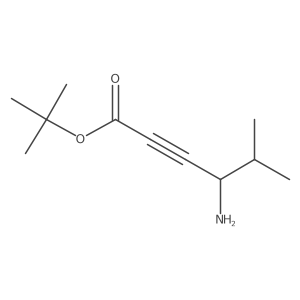 Tert-butyl 4-amino-5-methylhex-2-ynoate结构式