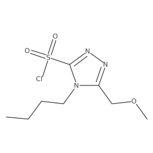 4-butyl-5-(methoxymethyl)-4H-1,2,4-triazole-3-sulfonyl chloride结构式