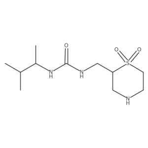 1-[(1,1-Dioxo-1lambda6-thiomorpholin-2-yl)methyl]-3-(3-methylbutan-2-yl)urea结构式