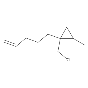 1-(Chloromethyl)-2-methyl-1-(pent-4-en-1-yl)cyclopropane Structure