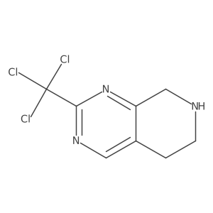 2-(trichloromethyl)-5H,6H,7H,8H-pyrido[3,4-d]pyrimidine结构式