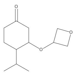3-(Oxetan-3-yloxy)-4-(propan-2-yl)cyclohexan-1-one Structure