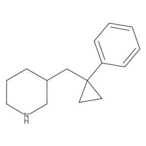 3-[(1-Phenylcyclopropyl)methyl]piperidine Structure