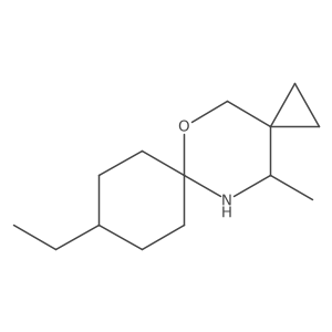 9-Ethyl-13-methyl-5-oxa-12-azadispiro[2.2.5^{6}.2^{3}]tridecane结构式