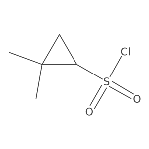 2,2-Dimethylcyclopropane-1-sulfonyl chloride Structure