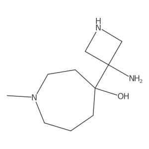4-(3-Aminoazetidin-3-yl)-1-methylazepan-4-ol结构式
