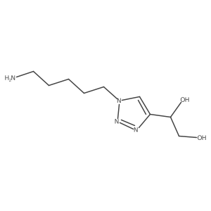 1-[1-(5-Aminopentyl)-1h-1,2,3-triazol-4-yl]ethane-1,2-diol结构式