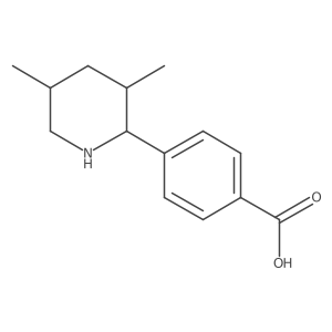 4-(3,5-Dimethylpiperidin-2-yl)benzoic acid Structure