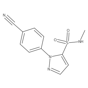 1-(4-cyanophenyl)-N-methyl-1H-pyrazole-5-sulfonamide Structure