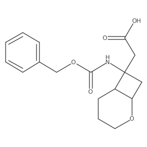 2-(7-{[(Benzyloxy)carbonyl]amino}-2-oxabicyclo[4.2.0]octan-7-yl)acetic acid Structure