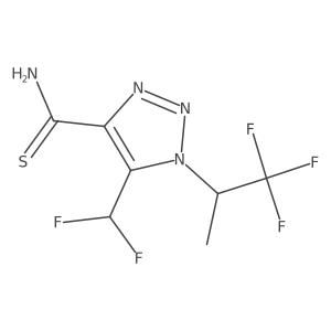 5-(difluoromethyl)-1-(1,1,1-trifluoropropan-2-yl)-1H-1,2,3-triazole-4-carbothioamide Structure