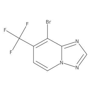 8-Bromo-7-(trifluoromethyl)-[1,2,4]triazolo[1,5-a]pyridine结构式