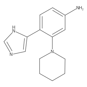 4-(1H-imidazol-4-yl)-3-(piperidin-1-yl)aniline Structure