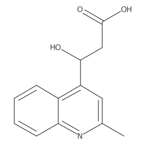 (3S)-3-hydroxy-3-(2-methylquinolin-4-yl)propanoic acid Structure