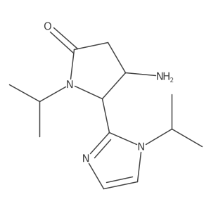4-amino-1-(propan-2-yl)-5-[1-(propan-2-yl)-1H-imidazol-2-yl]pyrrolidin-2-one Structure