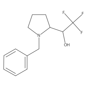 (1S)-1-(1-benzylpyrrolidin-2-yl)-2,2,2-trifluoroethan-1-ol结构式