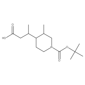 3-{1-[(Tert-butoxy)carbonyl]-3-methylpiperidin-4-yl}butanoic acid Structure