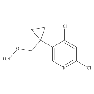 O-{[1-(4,6-dichloropyridin-3-yl)cyclopropyl]methyl}hydroxylamine结构式