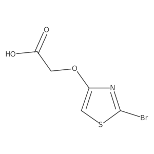 2-((2-Bromothiazol-4-yl)oxy)acetic acid结构式