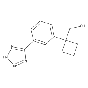 {1-[3-(1H-1,2,3,4-tetrazol-5-yl)phenyl]cyclobutyl}methanol Structure