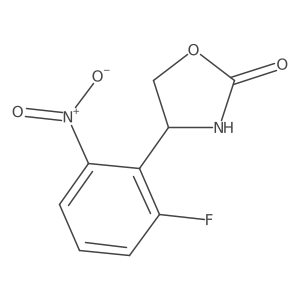4-(2-Fluoro-6-nitrophenyl)-1,3-oxazolidin-2-one结构式