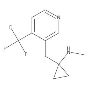 N-methyl-1-{[4-(trifluoromethyl)pyridin-3-yl]methyl}cyclopropan-1-amine Structure