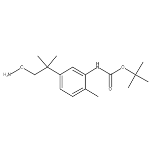 tert-butyl N-{5-[1-(aminooxy)-2-methylpropan-2-yl]-2-methylphenyl}carbamate Structure