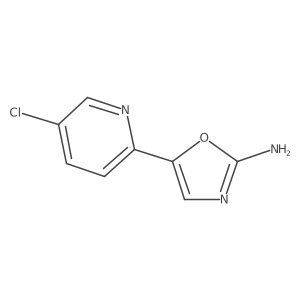 5-(5-Chloropyridin-2-yl)-1,3-oxazol-2-amine结构式