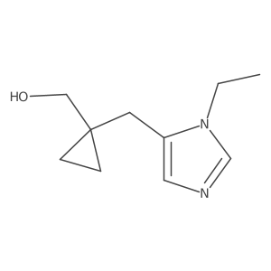 {1-[(1-ethyl-1H-imidazol-5-yl)methyl]cyclopropyl}methanol结构式