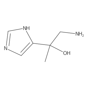 1-amino-2-(1H-imidazol-5-yl)propan-2-ol结构式