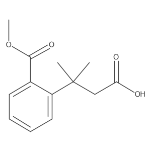 3-[2-(Methoxycarbonyl)phenyl]-3-methylbutanoic acid结构式