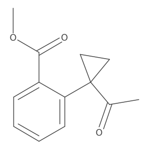 Methyl 2-(1-acetylcyclopropyl)benzoate Structure