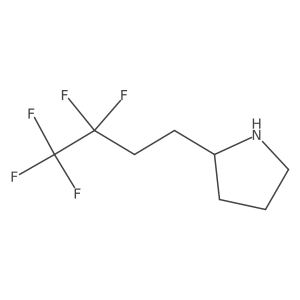 2-(3,3,4,4,4-Pentafluorobutyl)pyrrolidine Structure