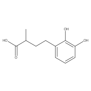 4-(2,3-Dihydroxyphenyl)-2-methylbutanoic acid Structure