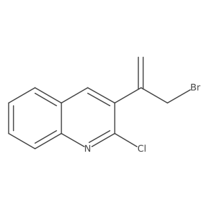 3-(3-Bromoprop-1-en-2-yl)-2-chloroquinoline Structure