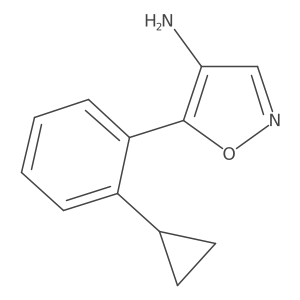 5-(2-Cyclopropylphenyl)-1,2-oxazol-4-amine Structure