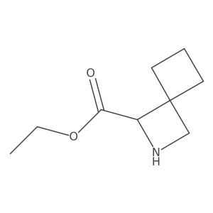Ethyl 2-azaspiro[3.3]heptane-1-carboxylate结构式