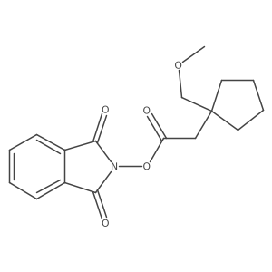 1,3-dioxo-2,3-dihydro-1H-isoindol-2-yl 2-[1-(methoxymethyl)cyclopentyl]acetate Structure