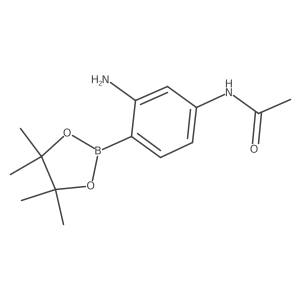 n-(3-Amino-4-(4,4,5,5-tetramethyl-1,3,2-dioxaborolan-2-yl)phenyl)acetamide Structure