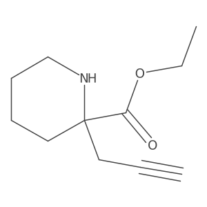 Ethyl 2-prop-2-ynylpiperidine-2-carboxylate Structure