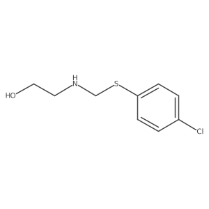 2-[[[(4-Chlorophenyl)thio]methyl]amino]ethanol结构式