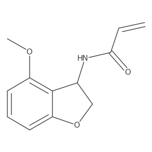 N-(4-methoxy-2,3-dihydro-1-benzofuran-3-yl)prop-2-enamide结构式