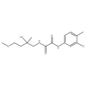 N1-(3-chloro-4-methylphenyl)-N2-(2-hydroxy-4-methoxy-2-methylbutyl)oxalamide Structure