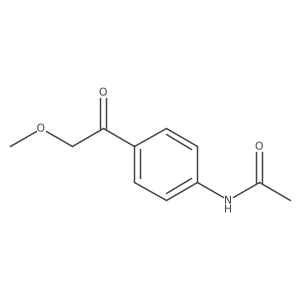 N-(4-(2-methoxyacetyl)phenyl)acetamide Structure