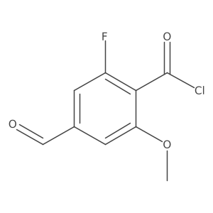 2-Fluoro-4-formyl-6-methoxybenzoyl chloride结构式
