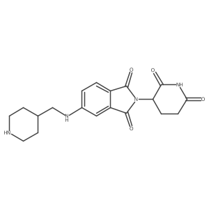 2-(2,6-dioxopiperidin-3-yl)-5-{[(piperidin-4-yl)methyl]amino}-2,3-dihydro-1H-isoindole-1,3-dione结构式