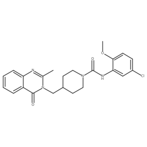 N-(5-chloro-2-methoxyphenyl)-4-[(2-methyl-4-oxo-3,4-dihydroquinazolin-3-yl)methyl]piperidine-1-carboxamide结构式