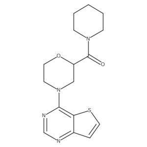 2-(Piperidine-1-carbonyl)-4-{thieno[3,2-d]pyrimidin-4-yl}morpholine Structure